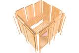 KARIBU Caspin Energiespar-Sauna, naturbelassen, Fichte, 210x165x202 cm, mit Kranz und 3,6 kW Ofen integr. Steuerung 31391-2 14.jpg