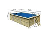 KARIBU Pool 44 mm, naturbelassen, Fichtenholz, 309x486x124 cm, Größe 3, KDI 30526-1 05.jpg