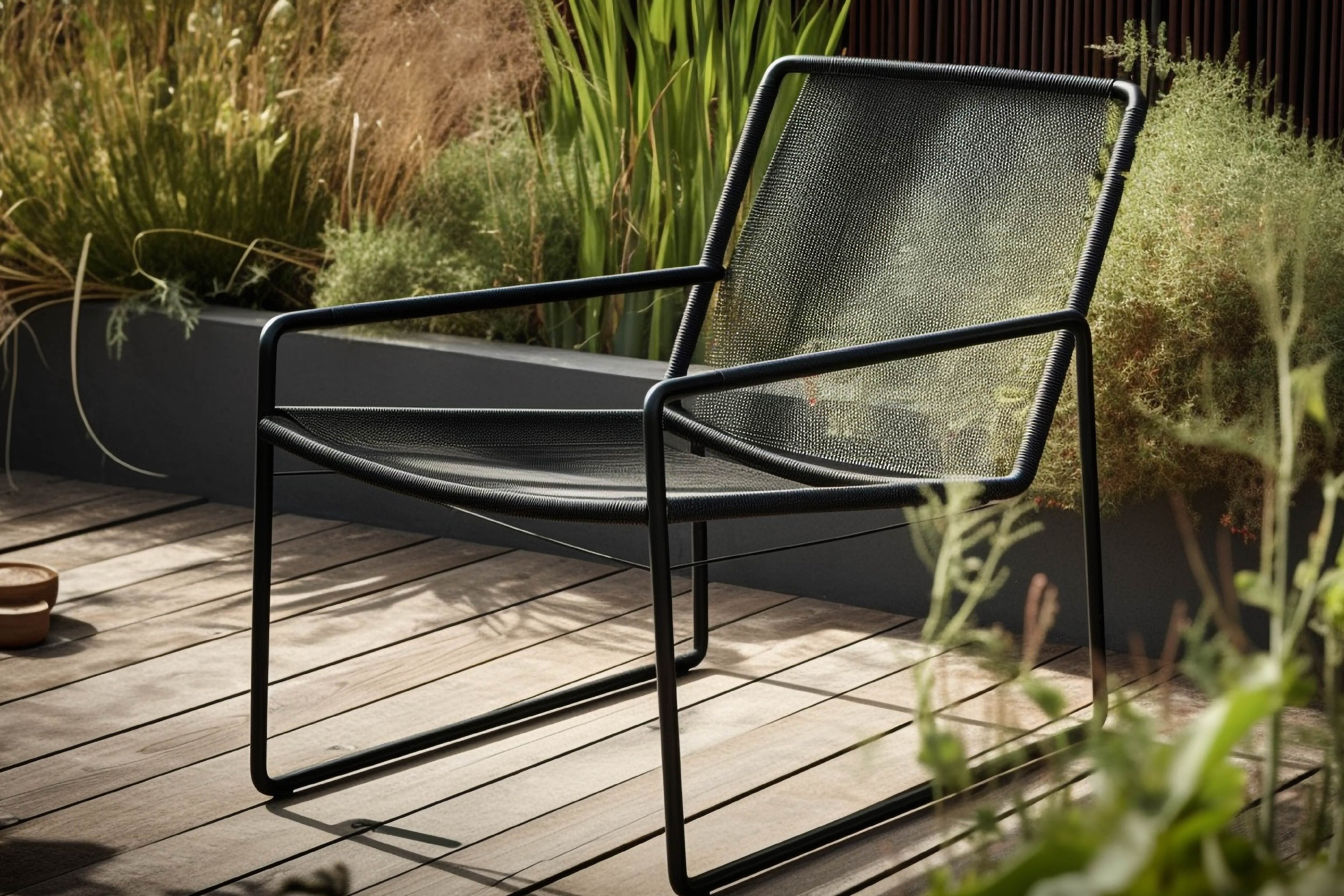 wooden-bench-sits-tranquil-meadow-generated-by-ai