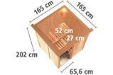KARIBU Systemsauna Minja, Fichtenholz 68mm, Fronteinstieg, ca. 2,3m² 3 18455-8.jpg