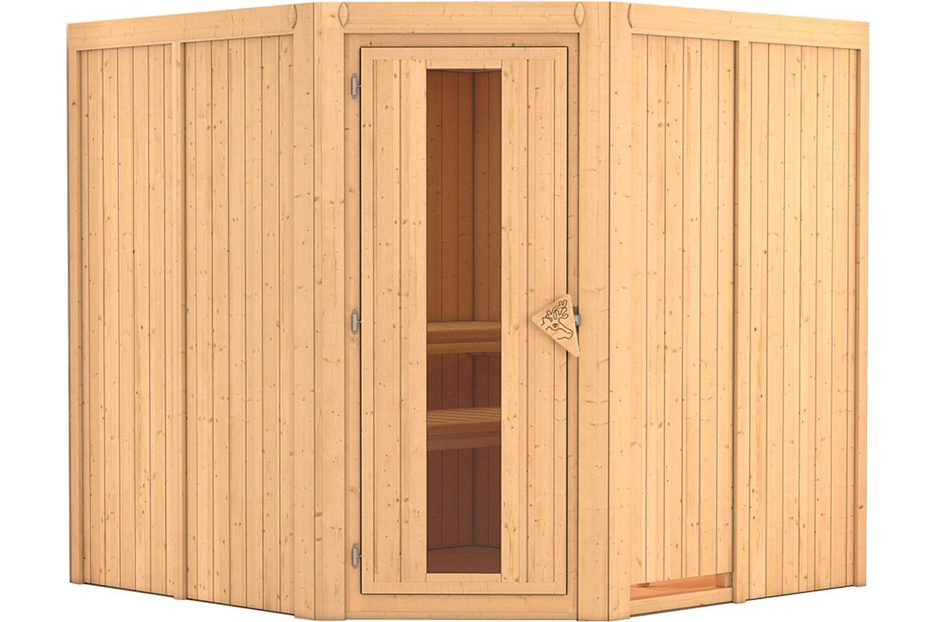KARIBU Systemsauna Jarin, Fichtenholz 68mm, Eckeinstieg, ca. 3,4m² 2 18416-1.jpg