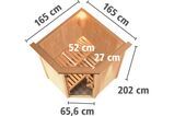 KARIBU Systemsauna Nanja, Fichtenholz 68mm, Eckeinstieg, ca. 2m² 3 18456-6.jpg