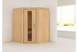 KARIBU Systemsauna Nanja, Fichtenholz 68mm, Eckeinstieg, ca. 2m² 1 18456-1.jpg