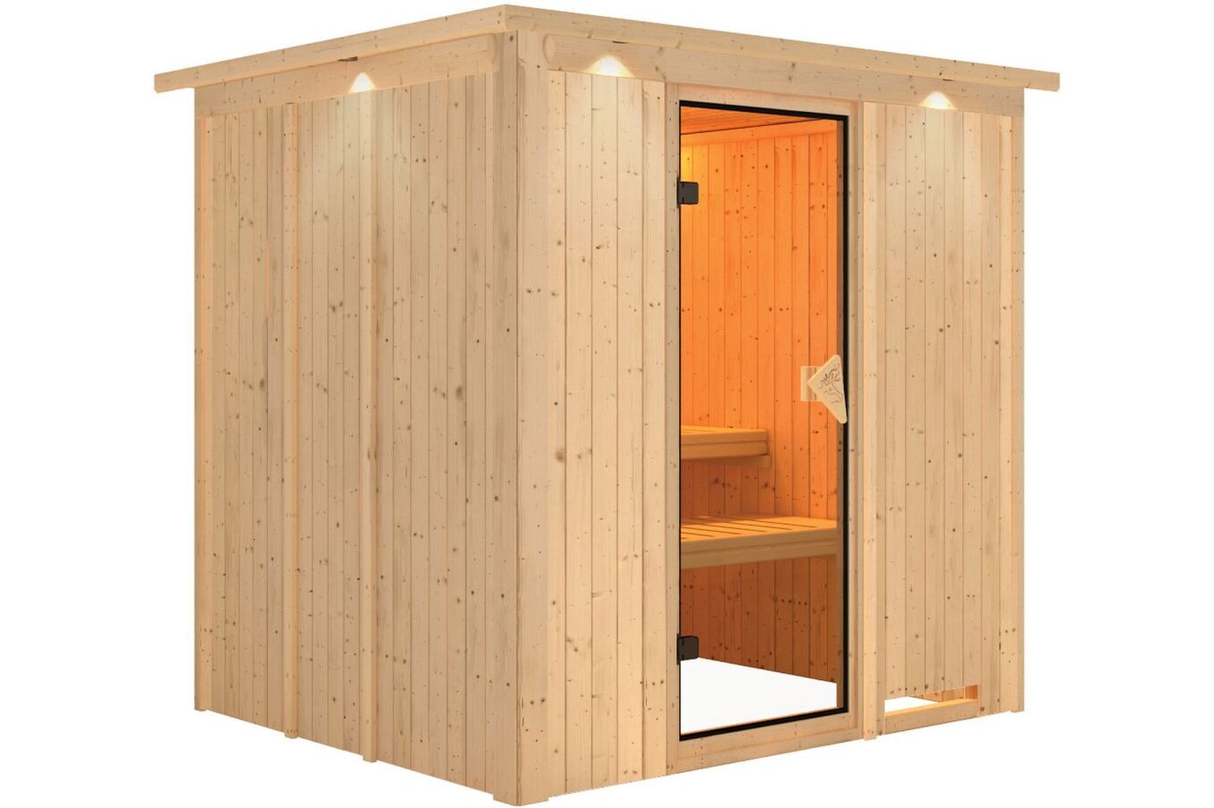 KARIBU Systemsauna Sodin, Fichtenholz 68mm, Fronteinstieg, ca. 3,3m² 3 18412-13.jpg