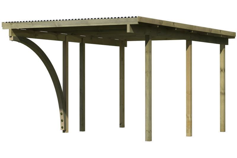 KARIBU Einzelcarport Eco, Kiefer-Massivholz, kesseldruckimprägniert, inkl. Beschlagbeutel 1 17961-2.jpg