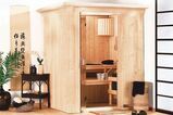KARIBU Systemsauna Minja, Fichtenholz 68mm, Fronteinstieg, ca. 2,3m² 1 18455-9.jpg
