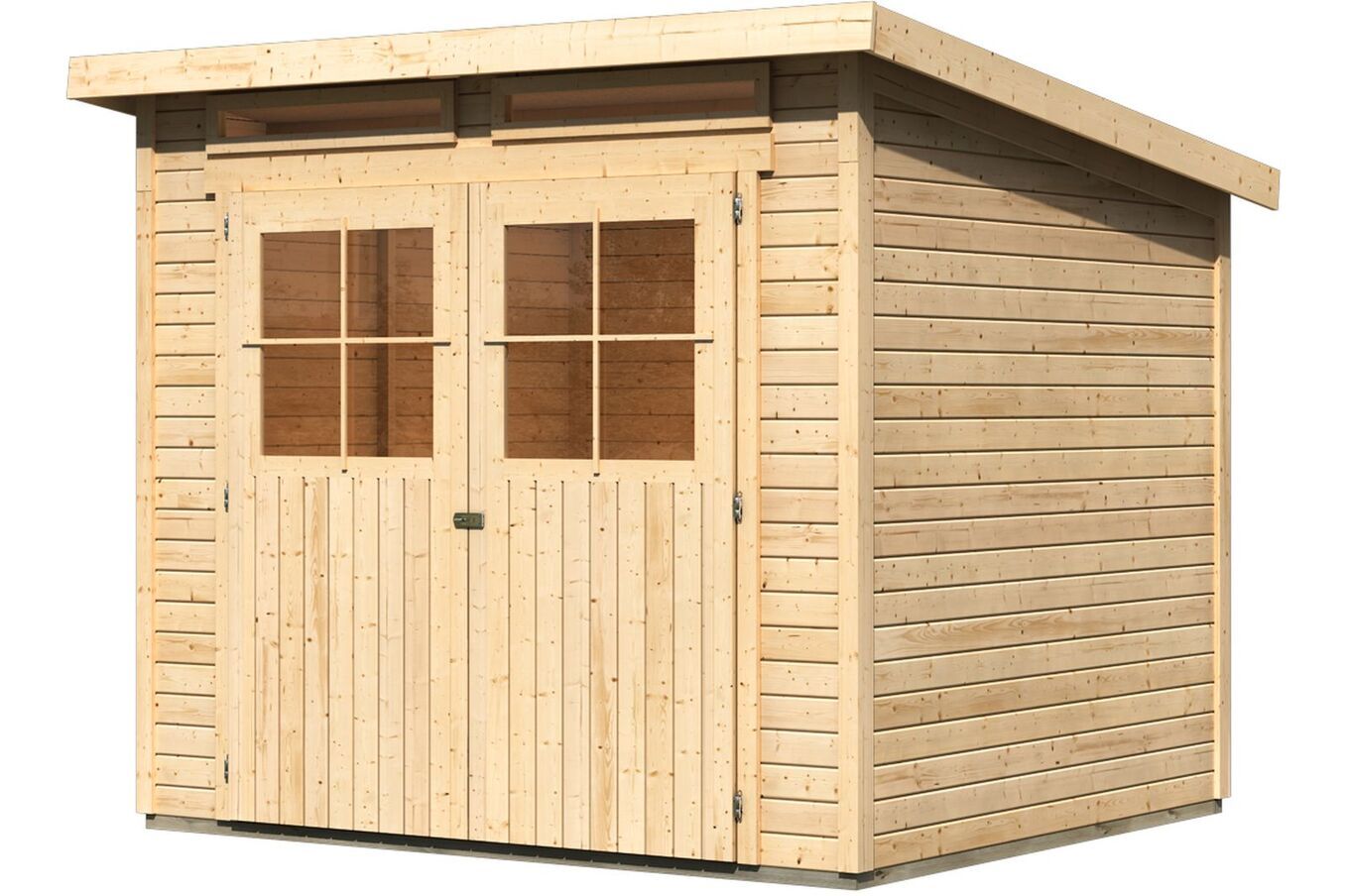 KARIBU Gartenhaus Glücksburg 4, Fichtenholz 19 mm, Pultdach 1 17850-1.jpg