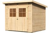 KARIBU Gartenhaus Glücksburg 4, Fichtenholz 19 mm, Pultdach 1 17850-1.jpg