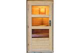 KARIBU Pelle Saunahaus, naturbelassen, Fichte, 231x231x227 cm, mit 9 kW Ofen ext. Steuerung 31396-2 03.jpg