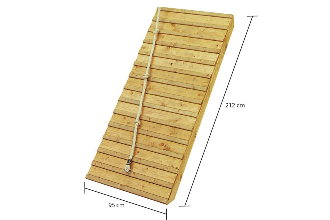 KARIBU Fidel Stelzenhaus, terragrau, nordische Fichte, 198x243x330cm, Rutsche blau und Holzrampe 30417-23 04.jpg
