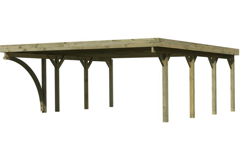 KARIBU Doppelcarport Classic, Kiefer-Massivholz, kesseldruckimprägniert 1 17965-5.jpg