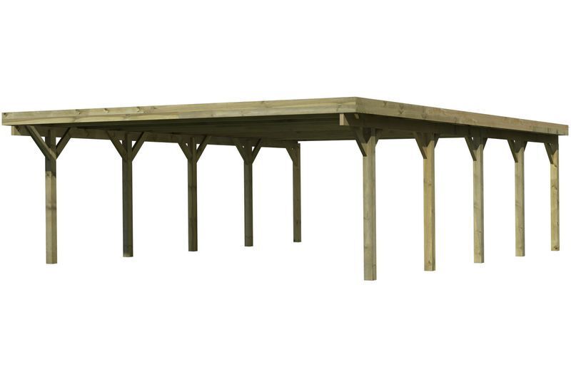 KARIBU Doppelcarport Classic, Kiefer-Massivholz, kesseldruckimprägniert 1 17967-7.jpg