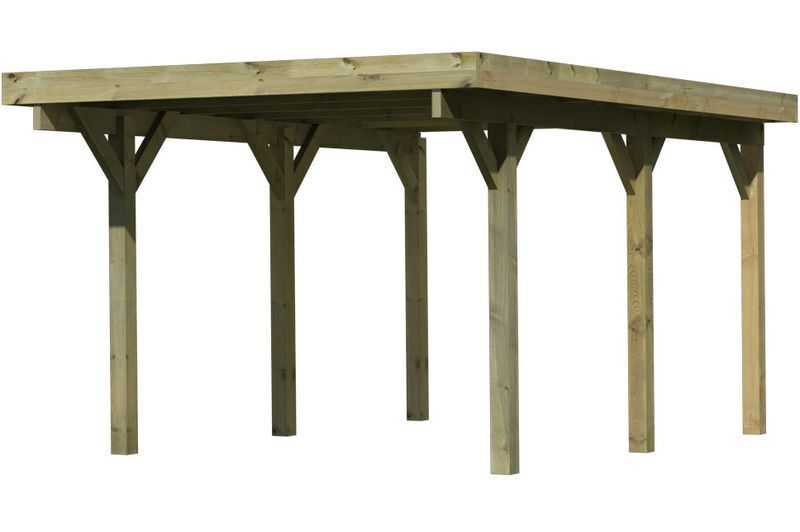 KARIBU Einzelcarport Classic, Kiefer-Massivholz, kesseldruckimprägniert 1 17966-1.jpg