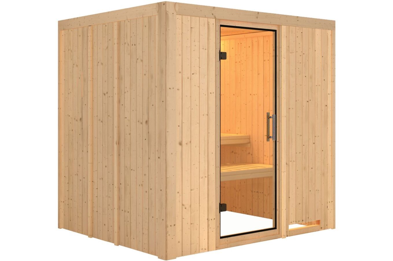 KARIBU Systemsauna Sodin, Fichtenholz 68mm, Fronteinstieg, ca. 3,3m² 2 18412-25.jpg