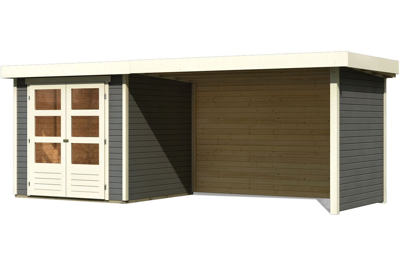 KARIBU Gartenhaus Askola 2, Fichtenholz 19 mm, Pultdach 1 17990-10.jpg