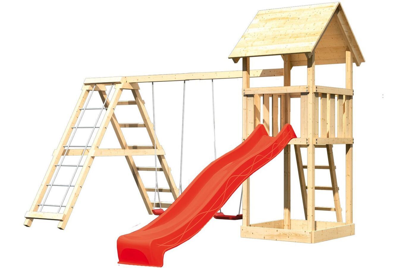 KARIBU Spielturm Lotti, Fichtenholz 18 mm, naturbelassen 1 17783-15.jpg