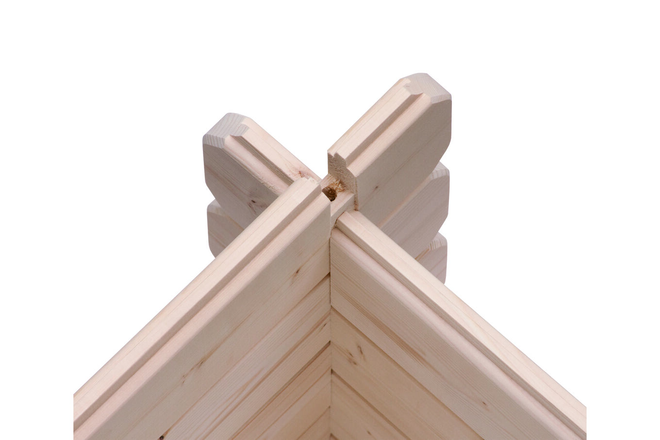 KARIBU Gartenhaus Bastrup 7, naturbelassen, Fichtenholz 28mm, 674,5 x 297 x 222 cm, Pultdach, Anbau 3m mit Rückwand 30566-9 09.jpg