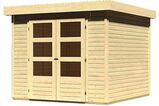 KARIBU Gartenhaus Askola 3,5, Fichtenholz 19 mm, Flachdach 1 17992-1.jpg