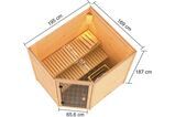 KARIBU Sauna Elea, Fichtenholz 38 mm, Eckeinstieg, ca. 2,7m² 5 20228-1.jpg