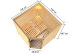 KARIBU Sauna Tilda, Fichtenholz 38 mm, Eckeinstieg, ca. 3,2m² 5 20230-1.jpg