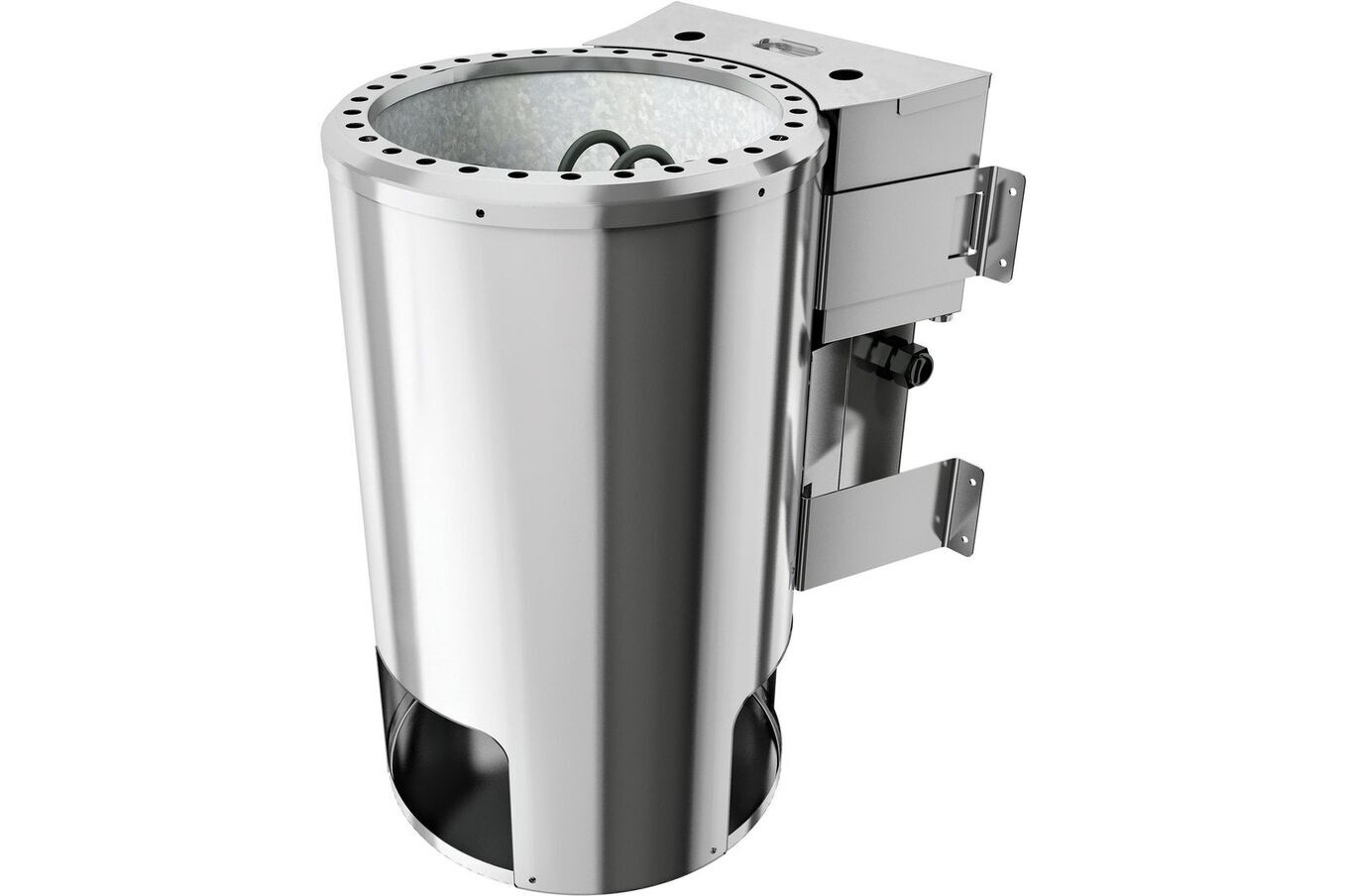 KARIBU Systemsauna Minja, Fichtenholz 68mm, Fronteinstieg, ca. 2,3m² 7 18455-8.jpg