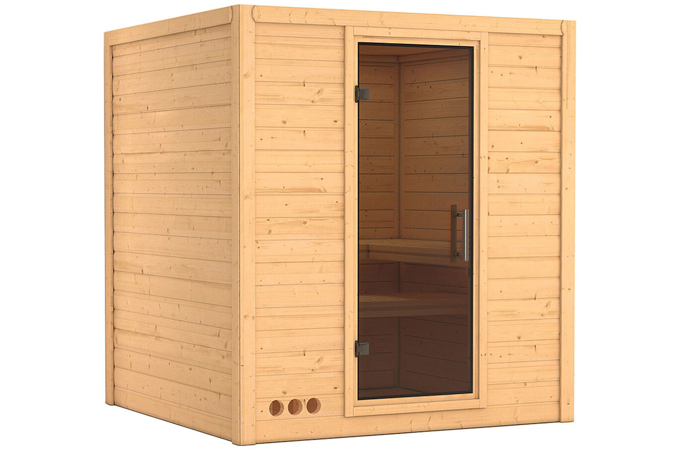 KARIBU Massivholzsauna Mojave, Fichtenholz 40mm, Fronteinstieg, ca. 3,6m² 2 18441-17.jpg