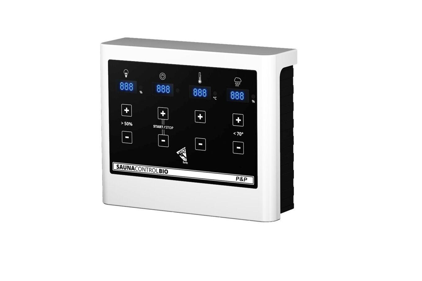 KARIBU Benin Energiespar-Sauna, naturbelassen, Fichte, 210x165x202 cm, mit Kranz und 3,6 kW Bio-Ofen ext. Steuerung 31390-4 10.jpg