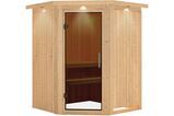 KARIBU Systemsauna Larin, Fichtenholz 68mm, Eckeinstieg, ca. 2m² 2 18406-21.jpg
