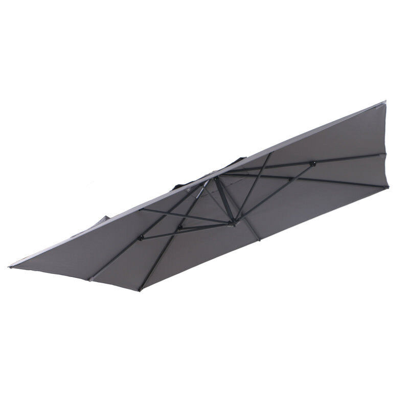 OUTFLEXX Ersatzdach für Ampelschirme, Polyester, anthrazit, 350x350cm PU820C