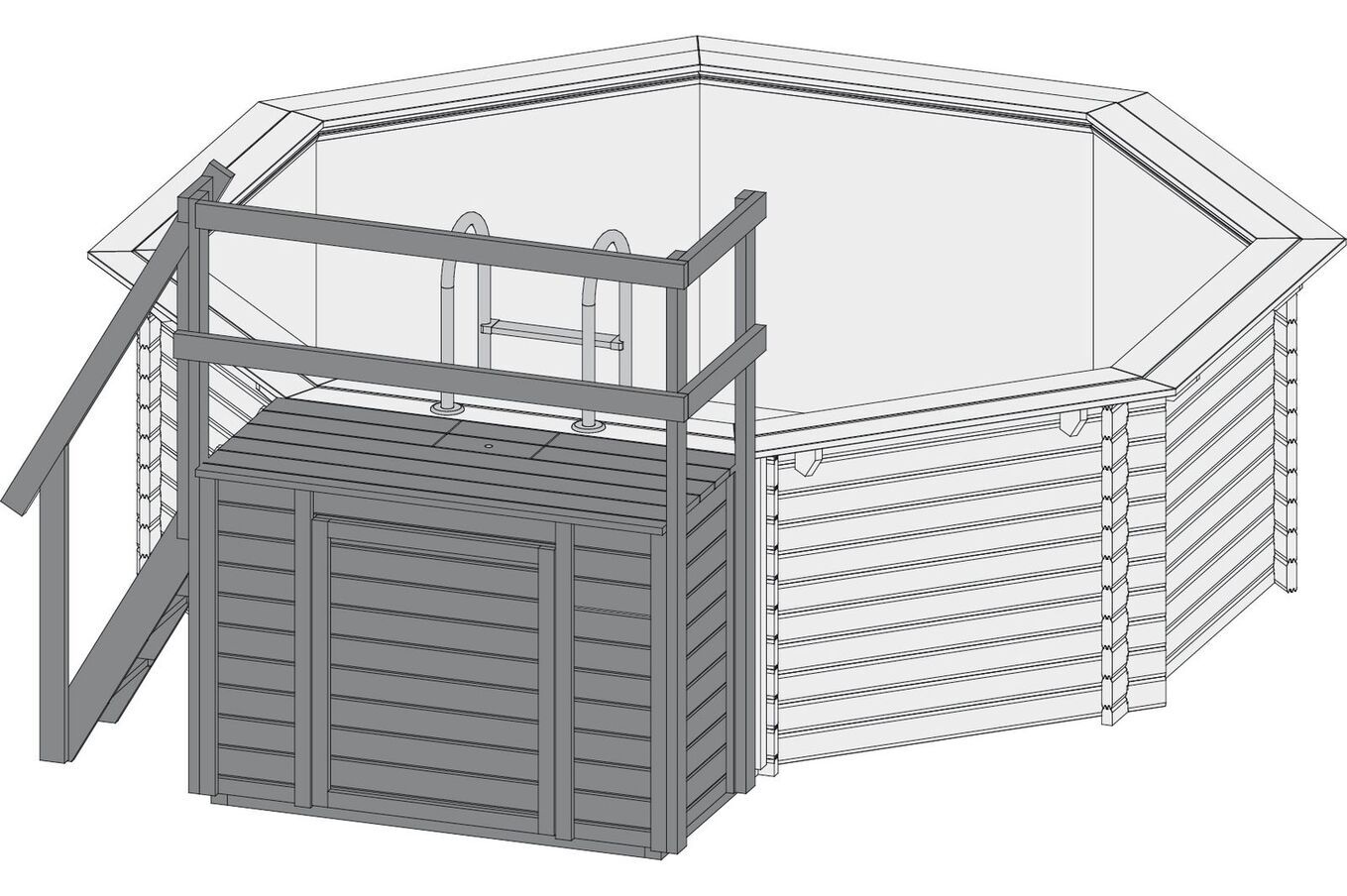 KARIBU Pool Modell 2, Fichtenholz 38 mm, kesseldruckimprägniert 3 17986-2.jpg