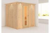 KARIBU Systemsauna Daria, Fichtenholz 68mm, Fronteinstieg, ca. 3,3m² 1 18462-5.jpg