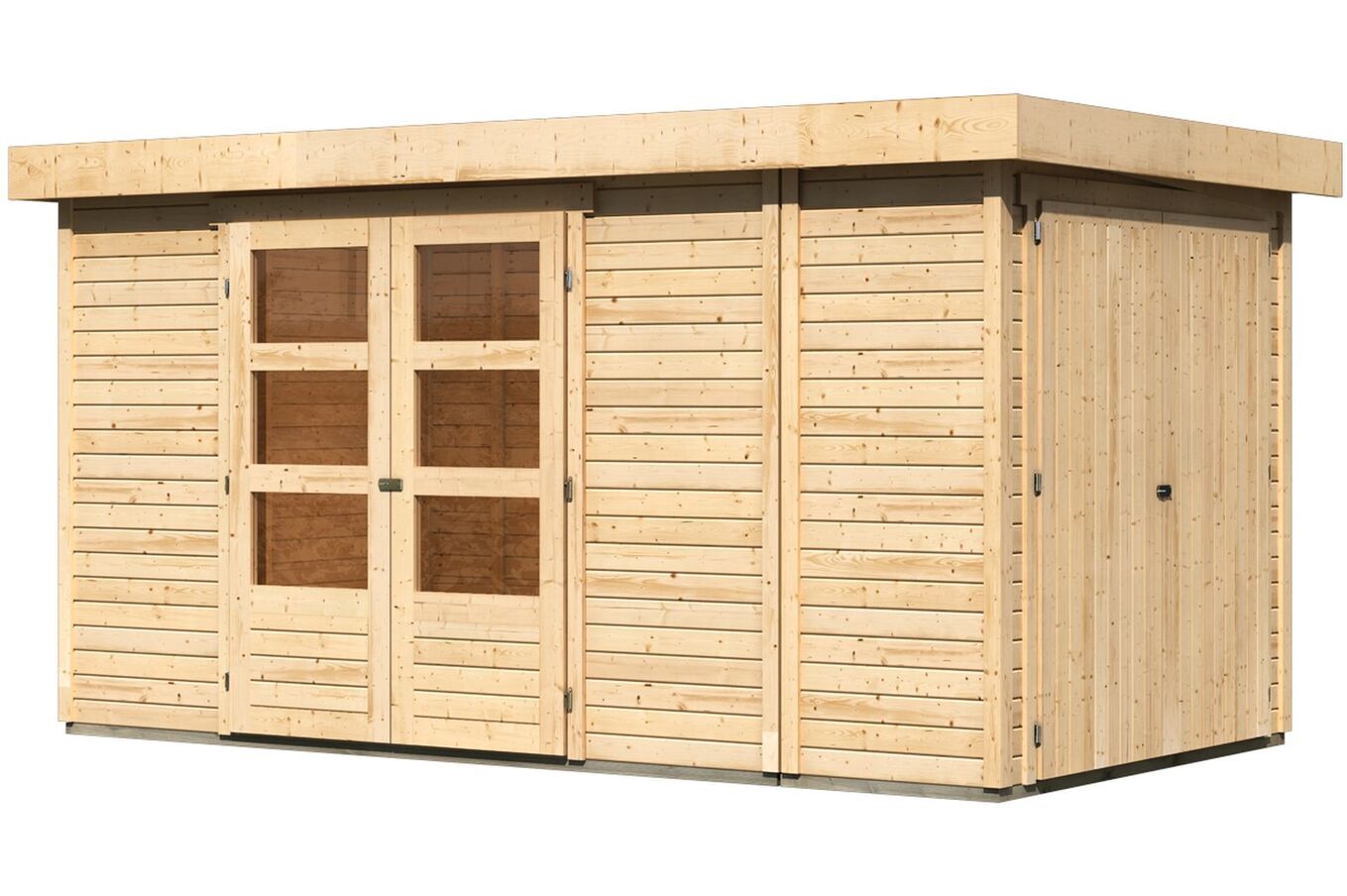 KARIBU Gartenhaus Retola 5, Fichtenholz 19 mm, inkl. Anbauschrank 1 18002-1.jpg