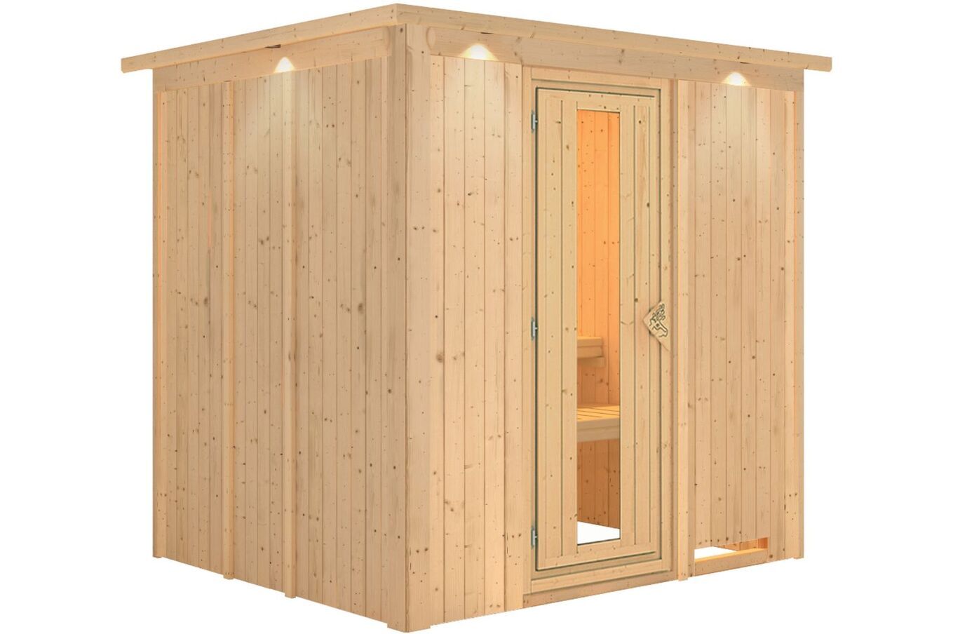 KARIBU Systemsauna Daria, Fichtenholz 68mm, Fronteinstieg, ca. 3,3m² 2 18462-5.jpg