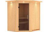 KARIBU Systemsauna Tonja, Fichtenholz 68mm, Eckeinstieg, ca. 2,3m² 2 18458-21.jpg