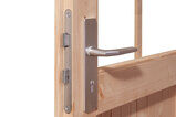 KARIBU Gartenhaus Kastorf6 , naturbelassen, Fichtenholz 28mm, 612 x 274 x 222 cm, Flachdach, Anbau 3,2m mit Rückwand 30468-1 03.jpg