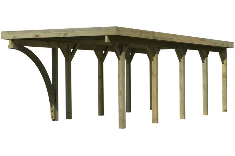 KARIBU Einzelcarport Classic, Kiefer-Massivholz, kesseldruckimprägniert 1 17966-8.jpg