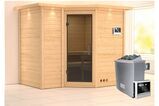 KARIBU Massivholzsauna Sahib 2, Fichtenholz 40mm, Eckeinstieg, ca. 2m² 1 18446-23.jpg