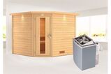 KARIBU Sauna Leona, Fichtenholz 38 mm, Eckeinstieg, ca. 5m² 2 20222-6.jpg