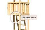 KARIBU Löwenherz Ritterburg, naturbelassen, nordische Fichte, 347x264x260cm, mit Doppelschaukel 30601-2 03.jpg
