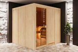 KARIBU Sauna Oulu, Fichtenholz 68 mm, Fronteinstieg, ca. 3,2m² 1 20242-1.jpg