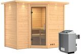 KARIBU Massivholzsauna Sahib 2, Fichtenholz 40mm, Eckeinstieg, ca. 2m² 2 18446-30.jpg