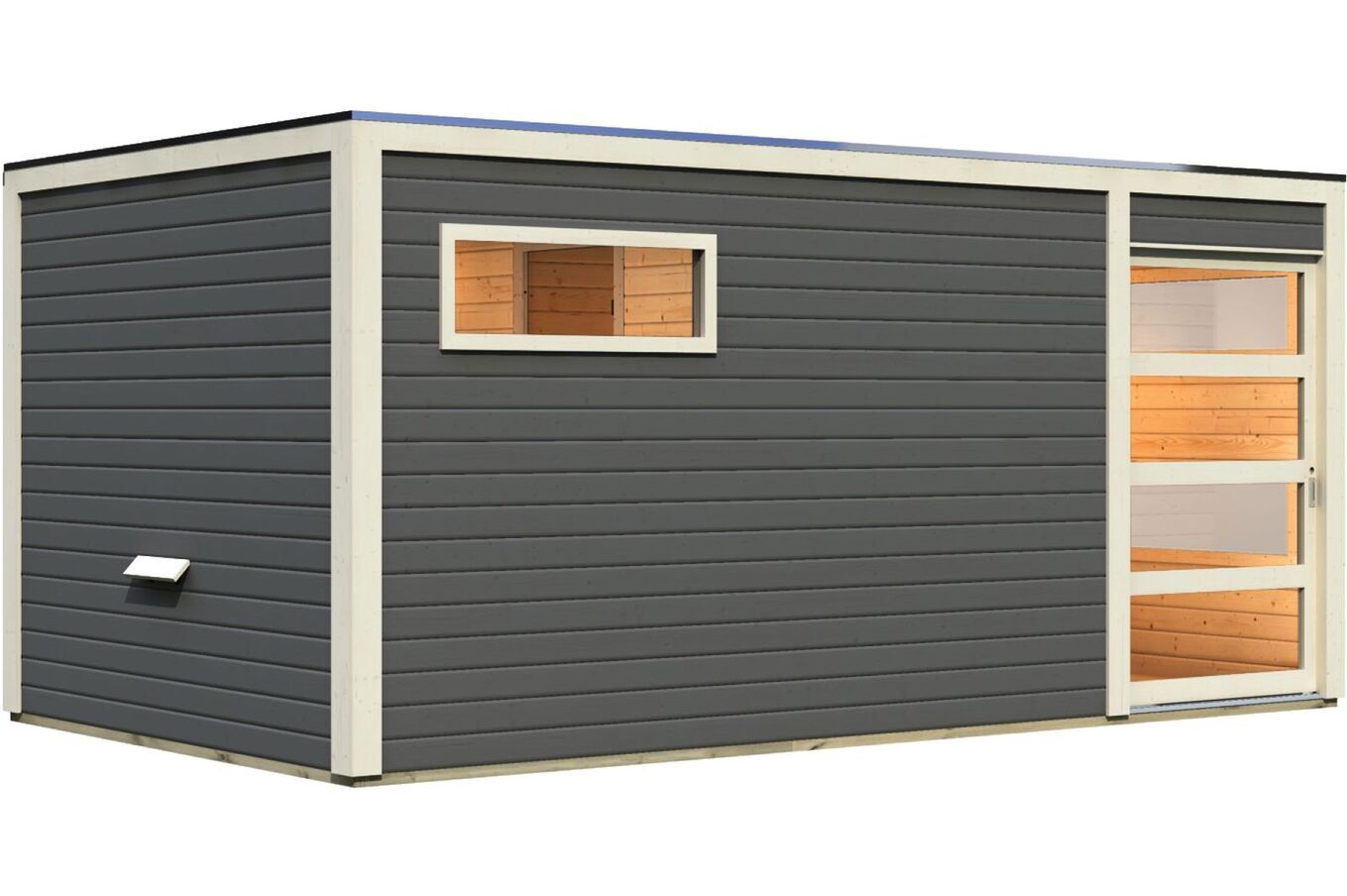 KARIBU Saunahaus Hygge, Fichtenholz 38mm, Fronteinstieg, ca. 13,7m² 3 18485-5.jpg