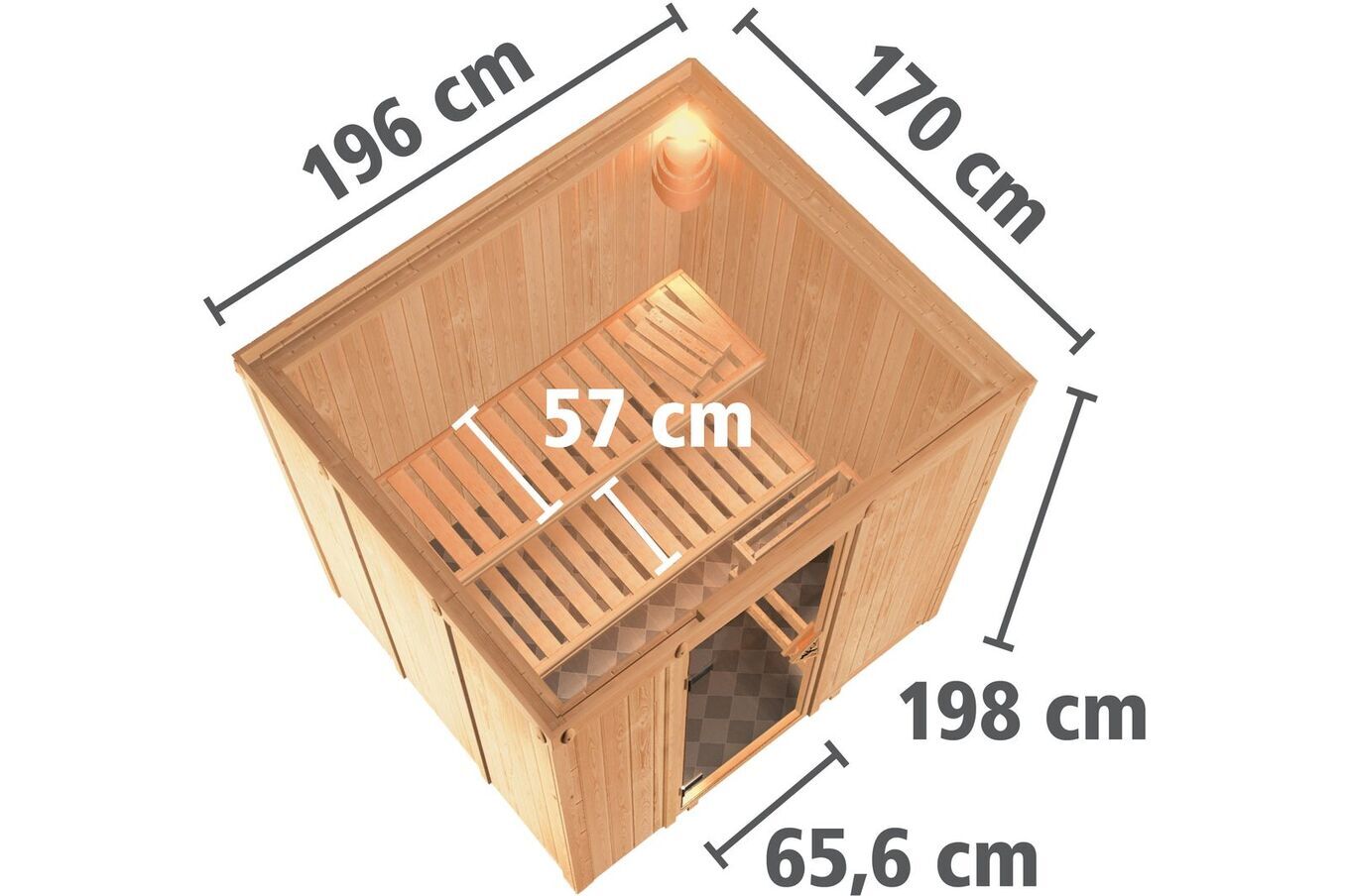 KARIBU Systemsauna Sodin, Fichtenholz 68mm, Fronteinstieg, ca. 3,3m² 3 18412-25.jpg