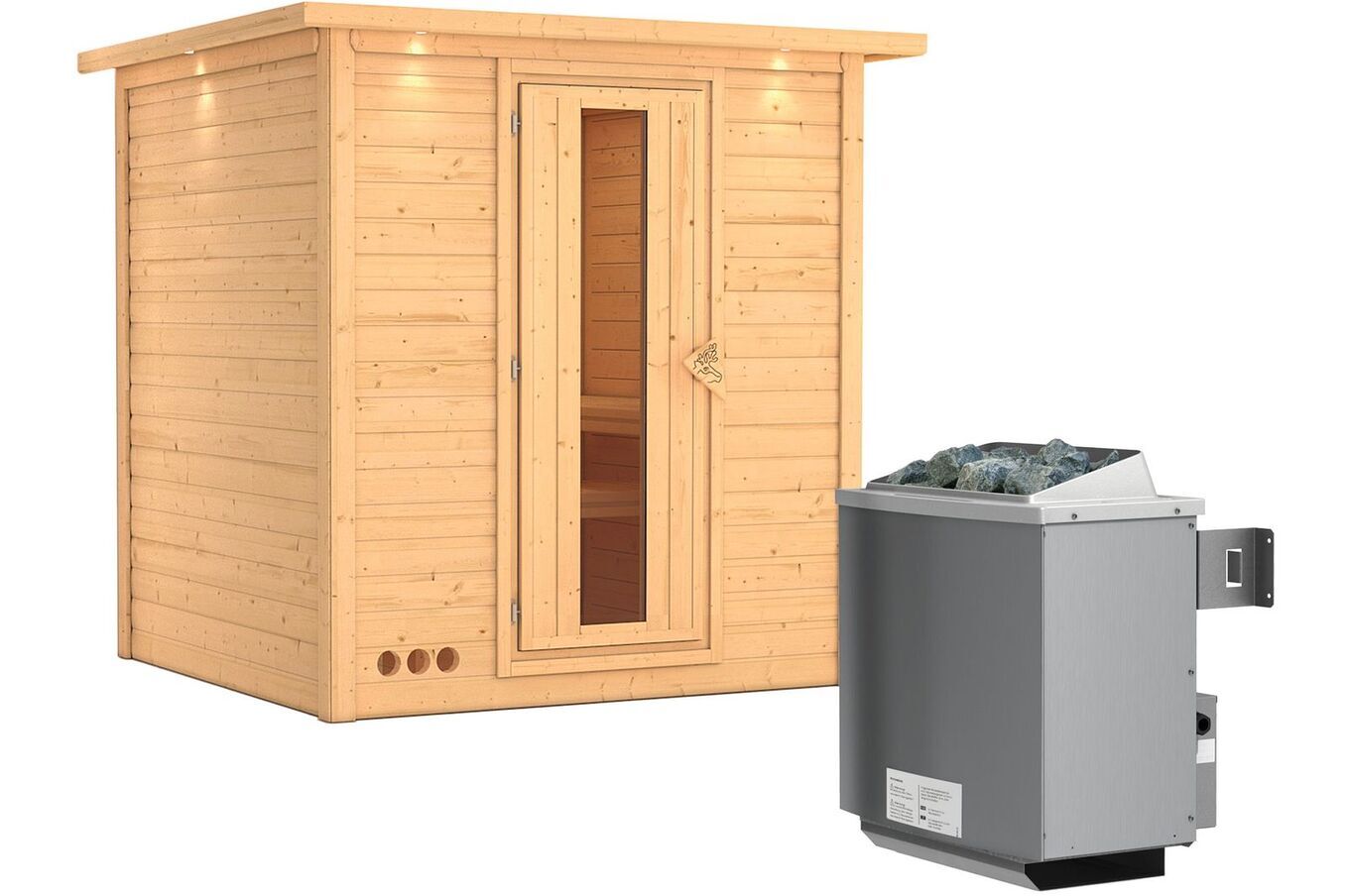 KARIBU Massivholzsauna Mojave, Fichtenholz 40mm, Fronteinstieg, ca. 3,6m² 2 18441-6.jpg