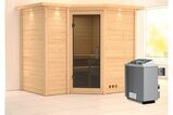 KARIBU Massivholzsauna Sahib 2, Fichtenholz 40mm, Eckeinstieg, ca. 2m² 1 18446-22.jpg