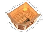 KARIBU Sauna Ainur, Fichtenholz 68 mm, Eckeinstieg, ca. 3,7m² 5 20264-5.jpg