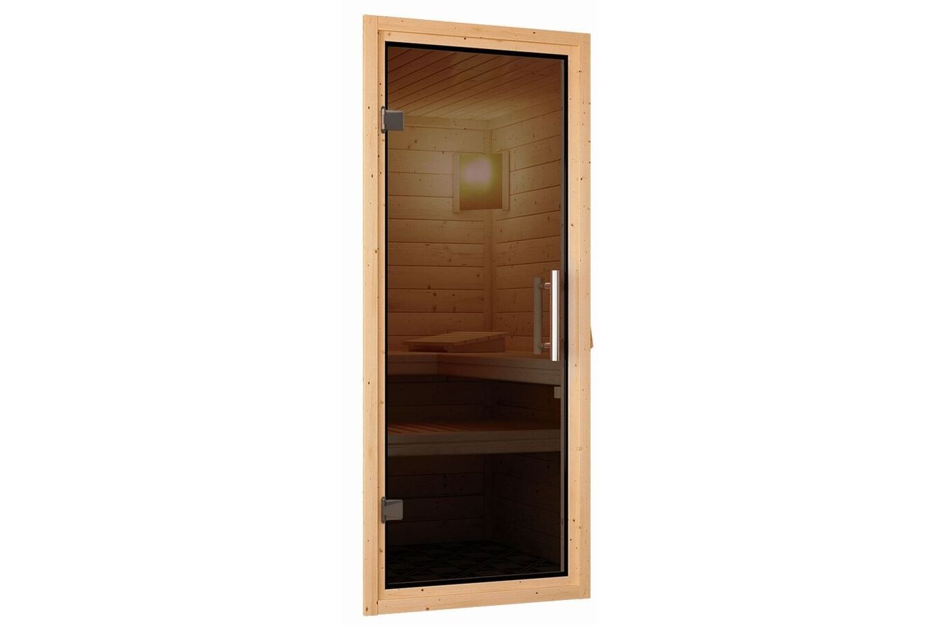 KARIBU Sauna Mia, Fichtenholz 38 mm, Eckeinstieg, ca. 2,9m² 4 20218-17.jpg