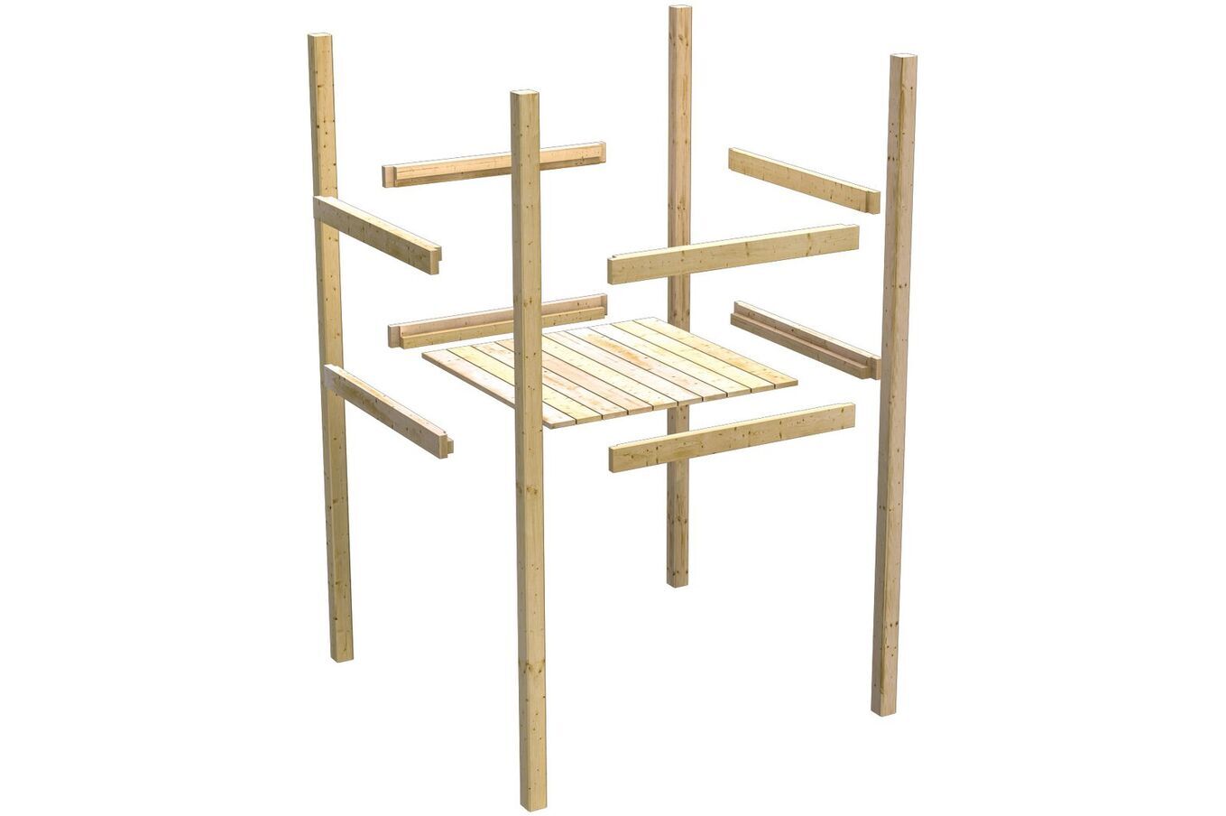 KARIBU Spielturm Lotti, Fichtenholz 18 mm, naturbelassen 7 17783-15.jpg