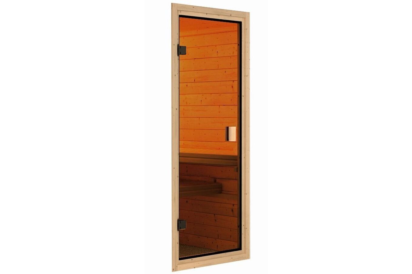 KARIBU Sauna Elea, Fichtenholz 38 mm, Eckeinstieg, ca. 2,7m² 4 20228-1.jpg