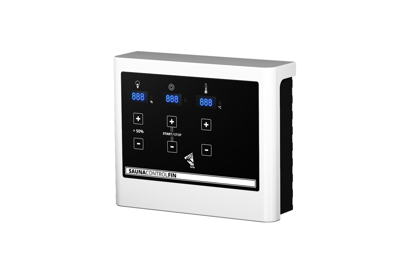 KARIBU Mainburg 1 Saunahaus, terragrau, Fichte, 309x309x229 cm, SET 1 mit Doppelflügeltür, Vorraum und 9 kW Ofen 31317-5 15.jpg